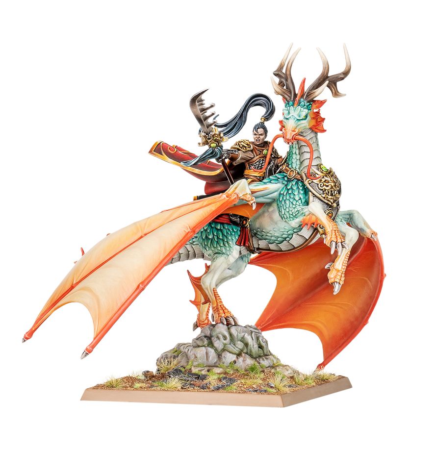 Shugengan Lord on Great Spirit Longma - Gran Cathay - Warhammer: The Old World